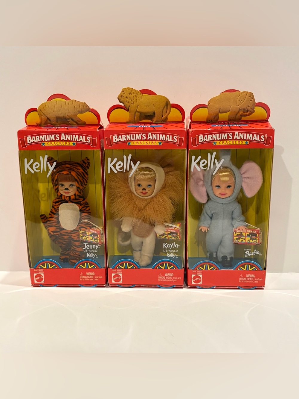 2002 Kelly Barnum's Animals Crackers - lot of 3